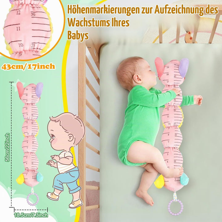 Musikalisches Raupe Spielzeug von für Babys, EnGiTores Raupe Plüschtier Spielzeug mit Knarren Rassel