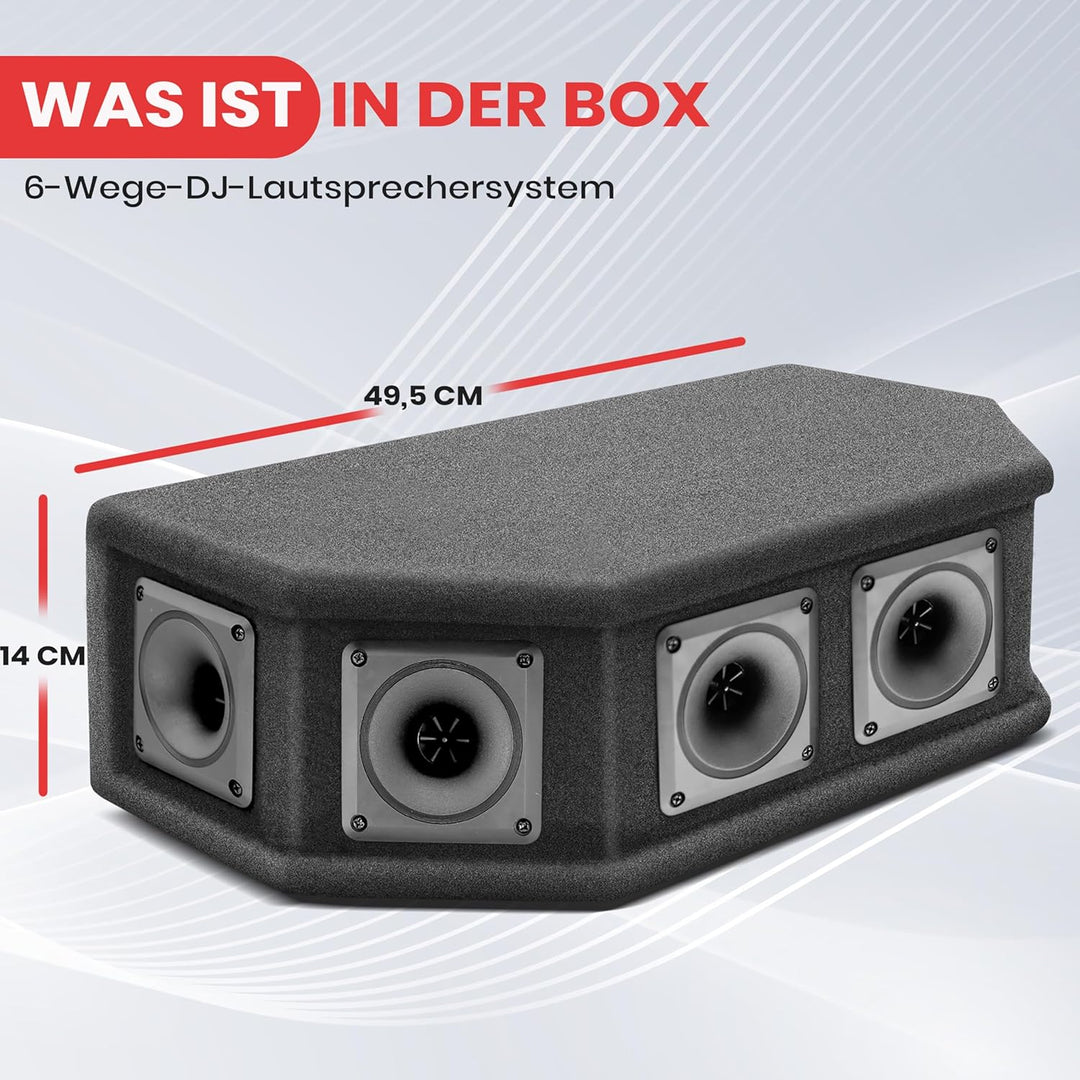 PylePro 300 Watt DJ Lautsprecher Boxen, Party Lautsprecher Passiv Robuste PA Box als Musikanlage 6-W