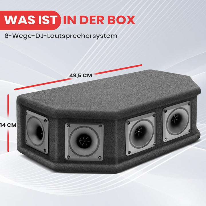 PylePro 300 Watt DJ Lautsprecher Boxen, Party Lautsprecher Passiv Robuste PA Box als Musikanlage 6-W