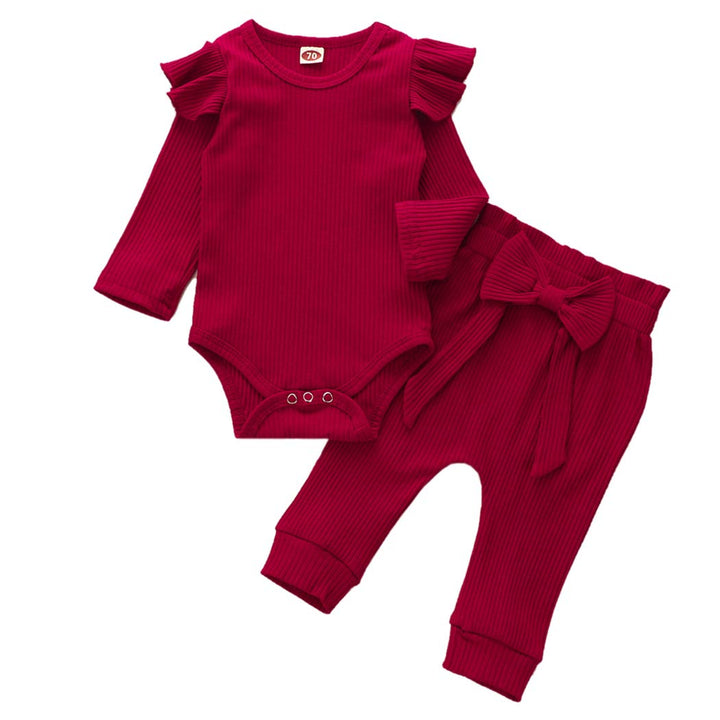 Geagodelia Babykleidung Set Baby Mädchen Kleidung Outfit Langarm Body Strampler + Hose Neugeborene W