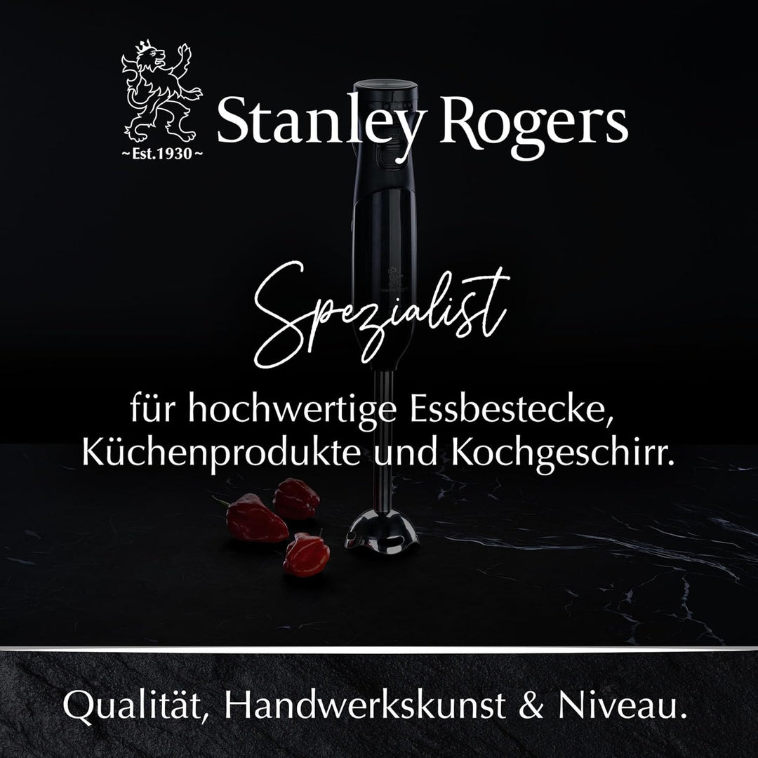 Stanley Rogers - Stabmixer, 700ml Mixbehälter mit Skala, 600W und 9 Geschwindigkeitsstufen, Pürier-A