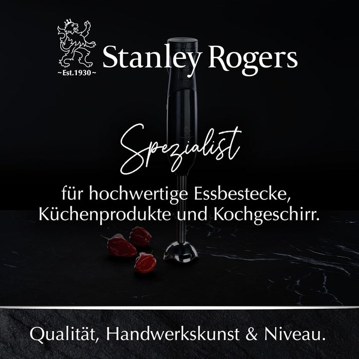 Stanley Rogers - Stabmixer, 700ml Mixbehälter mit Skala, 600W und 9 Geschwindigkeitsstufen, Pürier-A