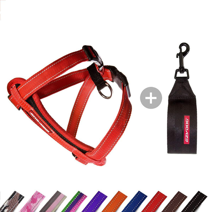 EzyDog Hundegeschirr Auto mit Sicherheitsgurt, Brustgeschirr Hund, Sicherheitsgeschirr Hund, 'Chest