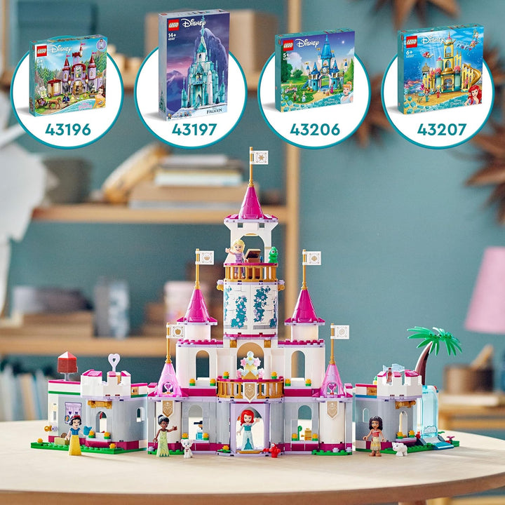 LEGO | Disney Princess Ultimatives Abenteuerschloss, Prinzessinnen-Schloss-Spielzeug, baubares Haus