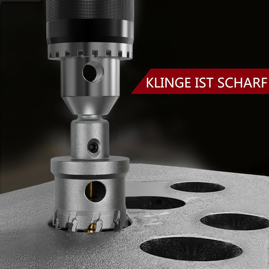 140mm Lochsäge Hartmetall-Bohrer, TCT-Metall Lochsäge Bohrer für Edelstahl, Eisen, Legierung, Holz,