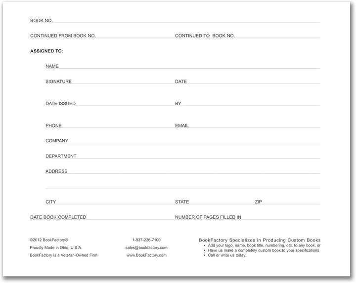 BookFactory Log-120-Visitor-A-LMT34 Besucherbuch – 120 Seiten, 22,4 x 17,8 cm – Burgunderroter Einba