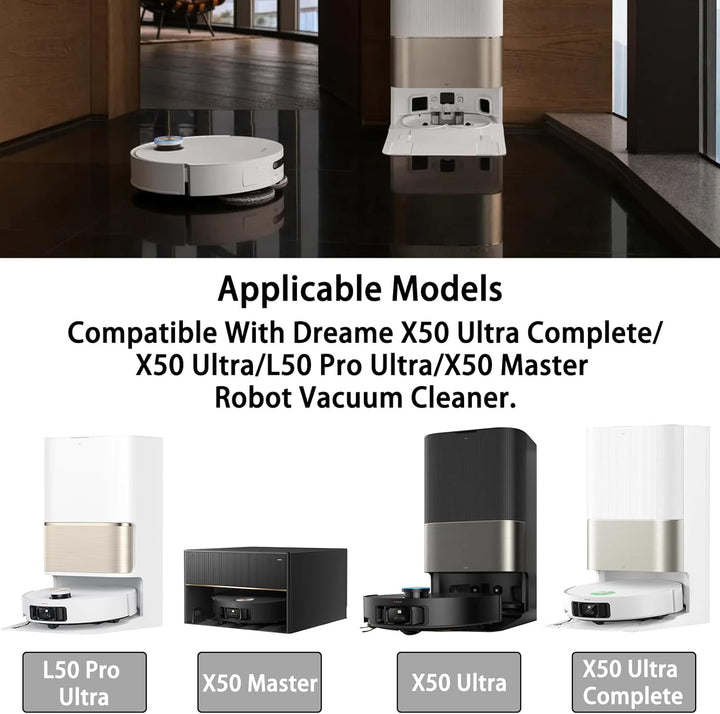 Zubehörset für Dreame X50 Ultra Complete/X50 Ultra/L50 Pro Ultra/X50 Master, L40s Ultra,Matrix10 Ult