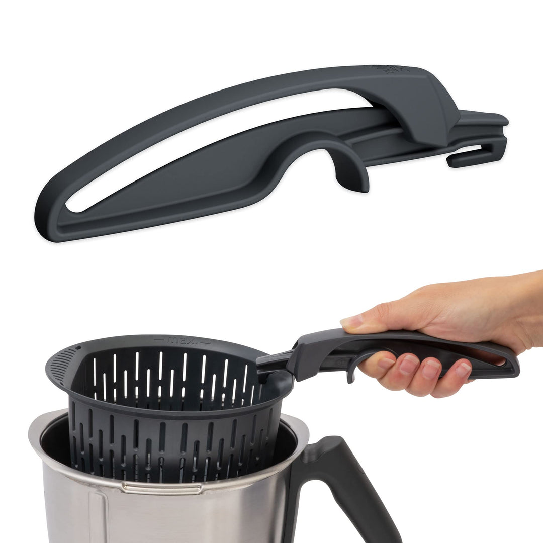 NEU: KochFix Griff für Thermomix Gareinsatz/Garkorb - Geeignet TM7, TM6, TM5, TM31 - Innovativer Zan