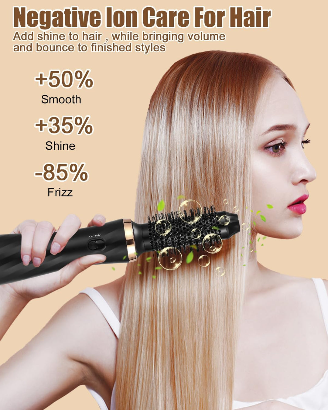 Hairstyler 6 in 1 Air Styler Set Mit 1000W Haartrockner, Rundbürstenföhn, Airflow Lockenstab Automat