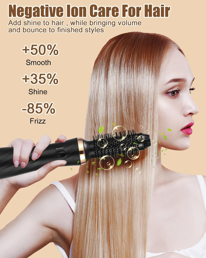 Hairstyler 6 in 1 Air Styler Set Mit 1000W Haartrockner, Rundbürstenföhn, Airflow Lockenstab Automat