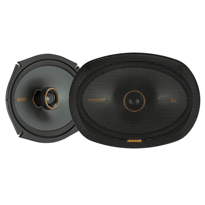 KICKER KSC6904 (KSC6904-47) - 15x23cm (6x9 Zoll) 2-Wege-Lautsprecher mit 300 Watt (RMS: 150 Watt) Nu