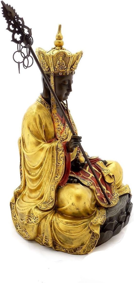 Kunst & Ambiente - Handbemalter Bronze Buddha - signiert von Milo - Buddha Figur - China Skulptur -