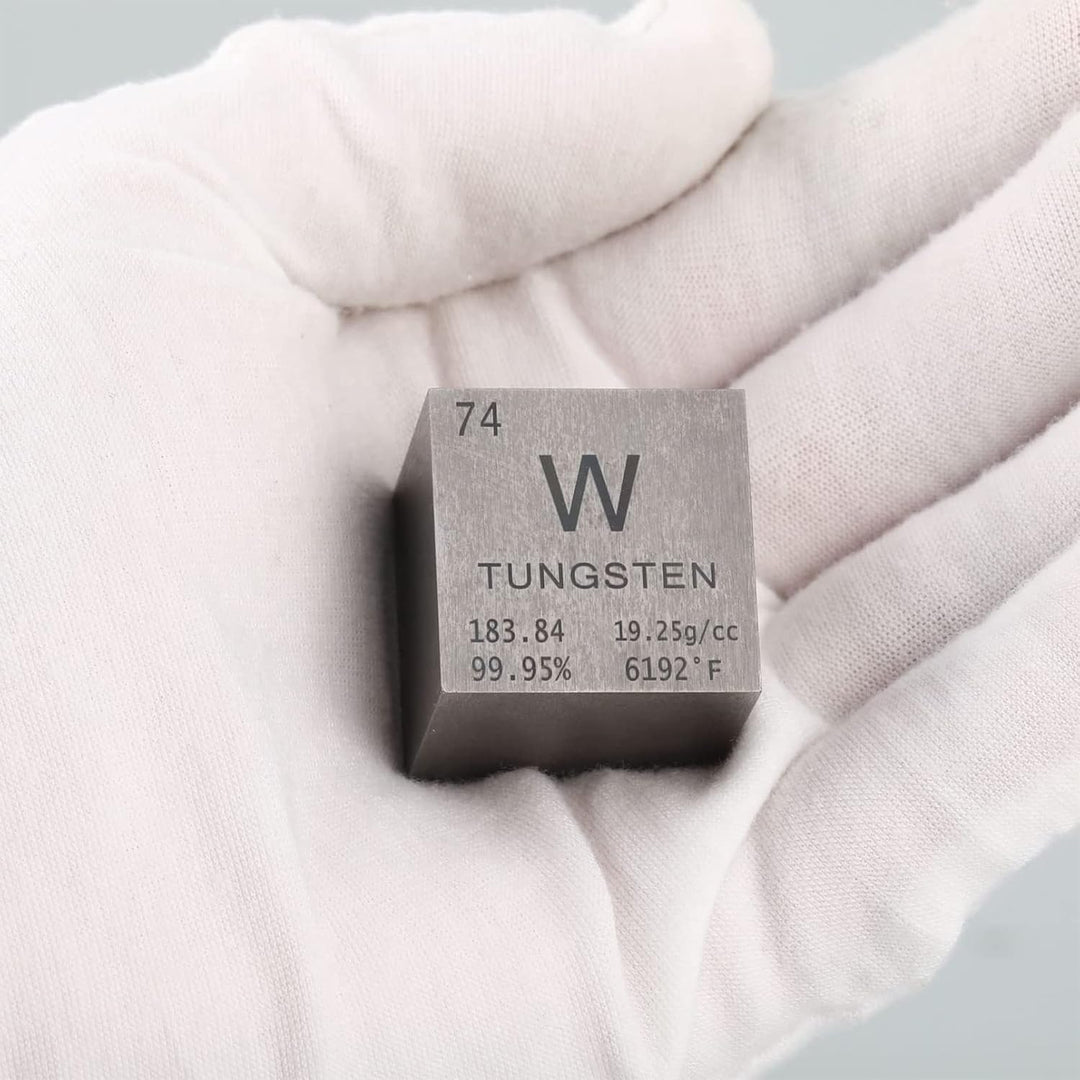 1 Inch Wolfram Würfel 25,4 mm Metall Dichte Würfel reines Metall hohe Dichte Element für Element Sam