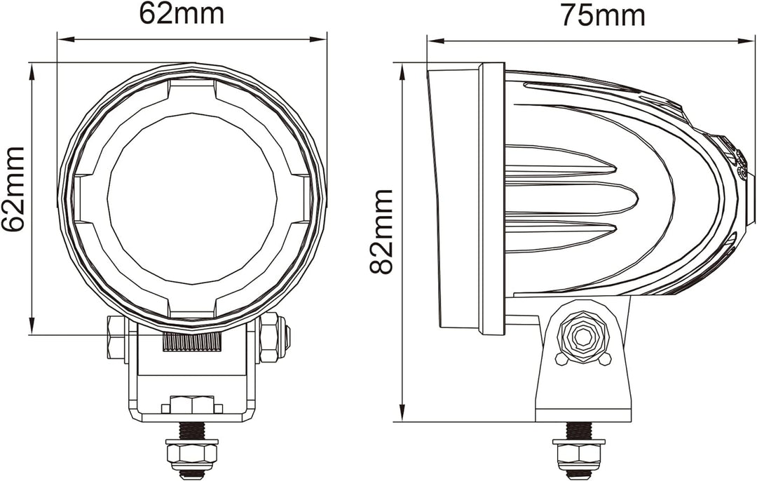 a-parts PL1 C1 Kit Spot LED Plus spezifische für BMW R1200 GS