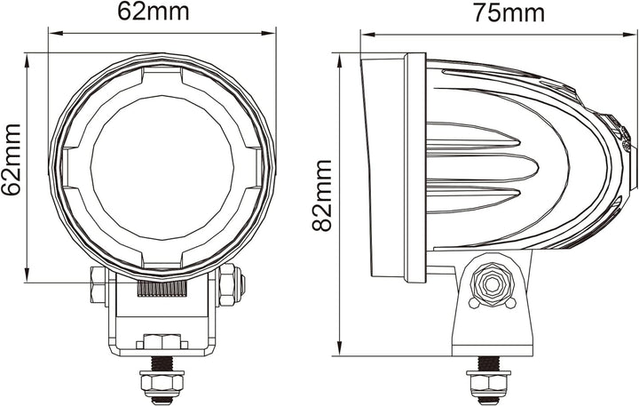 a-parts PL1 C1 Kit Spot LED Plus spezifische für BMW R1200 GS