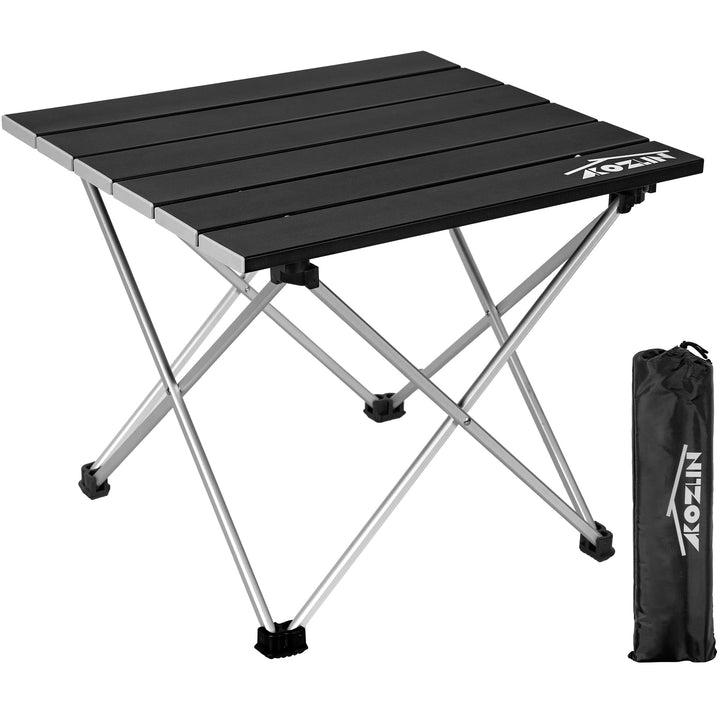 Campingtisch Klappbar, Klapptisch Camping, Tragbarer Picknicktisch Faltbar, Kleiner Aluminium-Klappt