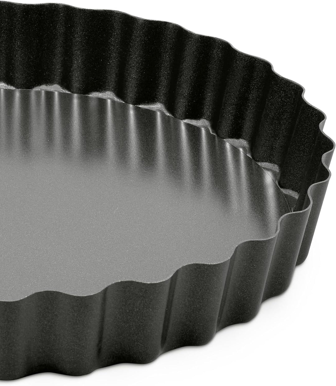Zyliss Antihaft Tarteform mit Hebeboden 25 cm, Backform aus Karbonstahl mit ILAG Antihaftbeschichtet