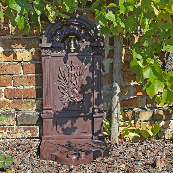 Standbrunnen WZS6 Wasserzapfstelle Wandbrunnen Design Antik für Garten Zapfstelle