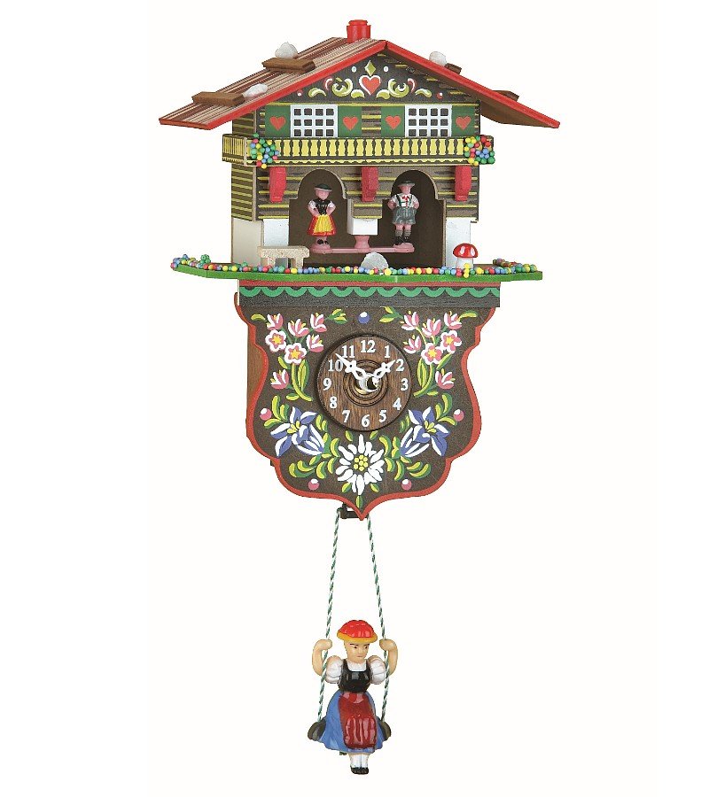 Trenkle Kuckulino Schwarzwalduhr Wetterhaus mit Quarzwerk und Kuckuckruf TU 2026 SQ