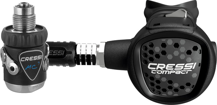 Cressi MC9/XS Compact Regulator - Atemregler zum Tauchen, erhältlich INT oder DIN Version, Unisex fü