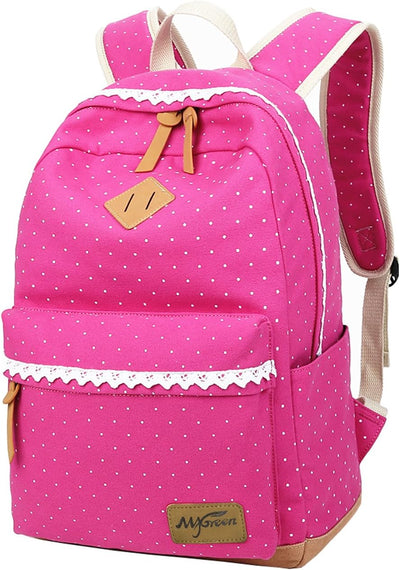 Fashion Mädchen Schulrucksack Damen Canvas Rucksack Teenager Baumwollstoff Schultasche Outdoor Freiz