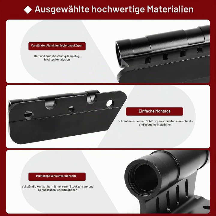 2 Stück Fahrradgabelhalterung Aluminiumlegierung Auto Fahrrad Dachträger Gabelhalterung Unterstützt