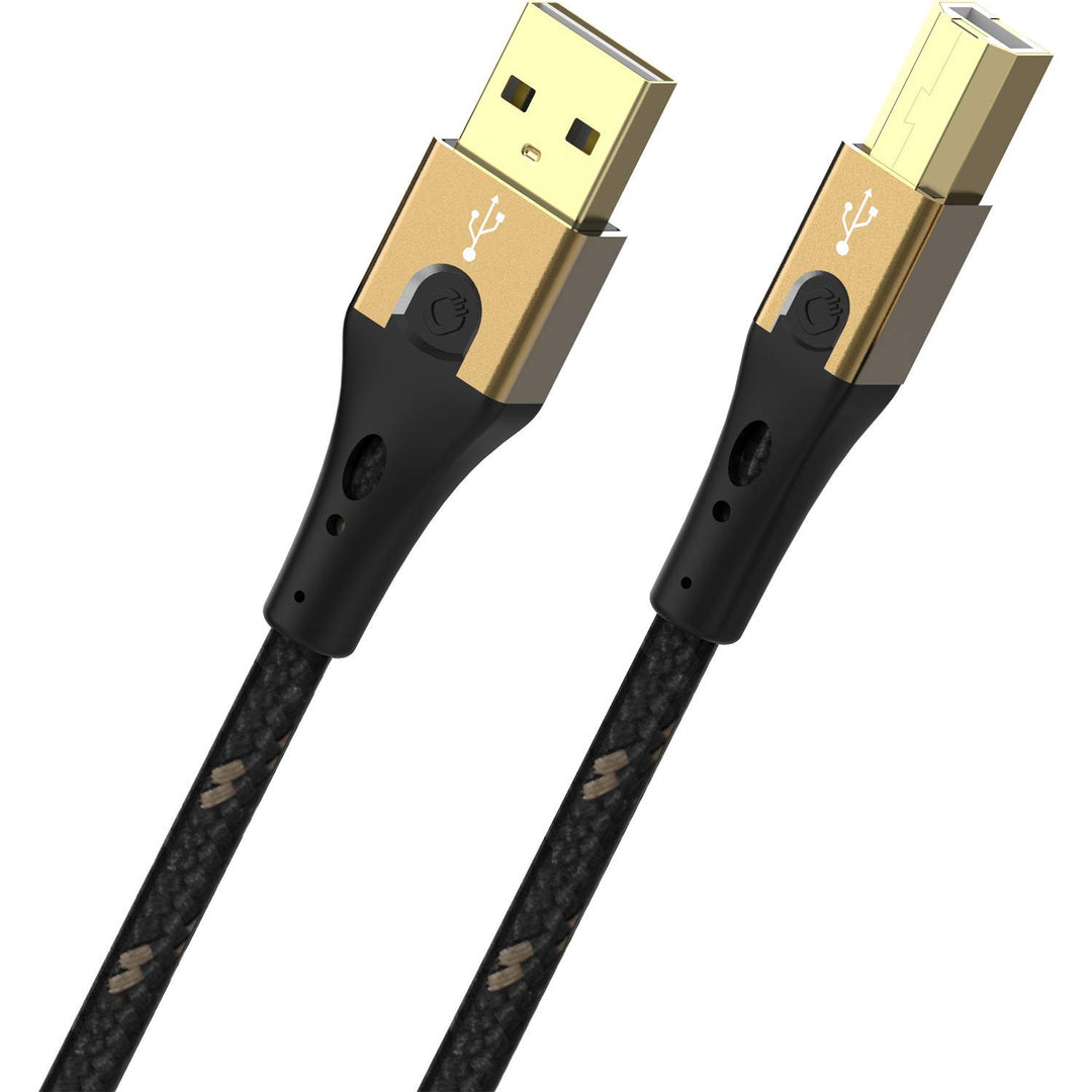 Oehlbach Primus USB-Kabel Typ B 2.0 - State of The Art - High Speed 480 Mb/s hochflexibel Metallstec