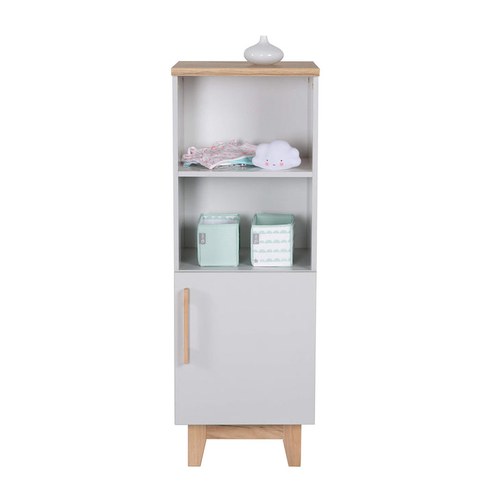 roba Standregal 'Caro', lichtgrau, aus Holz für Babyzimmer und Kinderzimmer mit Soft Close-Technik,