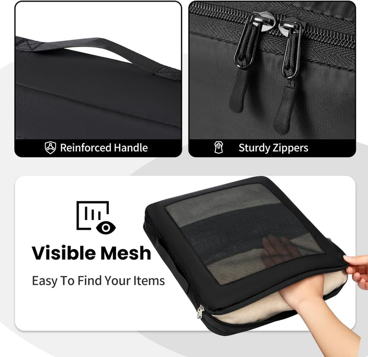 Packing Cubes for Suitcase 8 Set, Leichtgewichtige Gepäck Packing Organizer Packing Cubes für Reisez