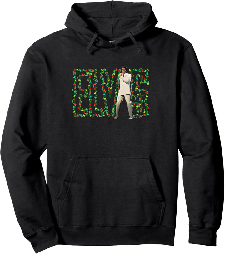 Elvis Presley Offizielles Elvis Weihnachtslicht Pullover Hoodie