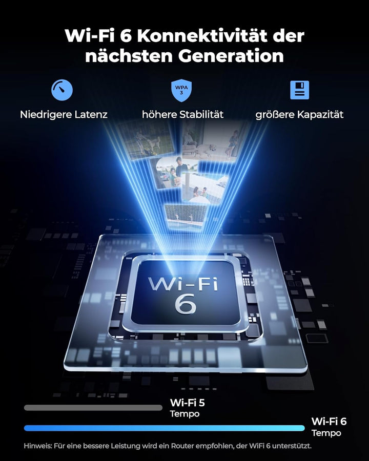 Reolink 4K Wi-Fi 6 Überwachungskamera Aussen mit 125° Blickwinkel, IK10 Vandalismusgeschützt, Farbna