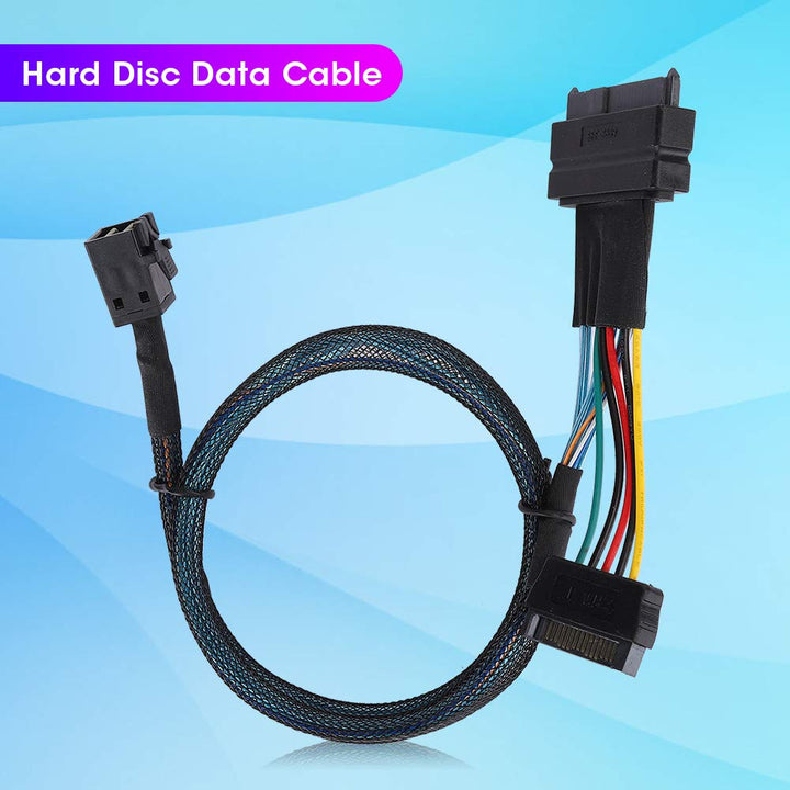 SAS-Kabel SFF8643 zu SFF8639 15P Power Line 12 GB/s SAS HD 4i-Stecker (SFF-8643) zu U.2-Stecker (SFF