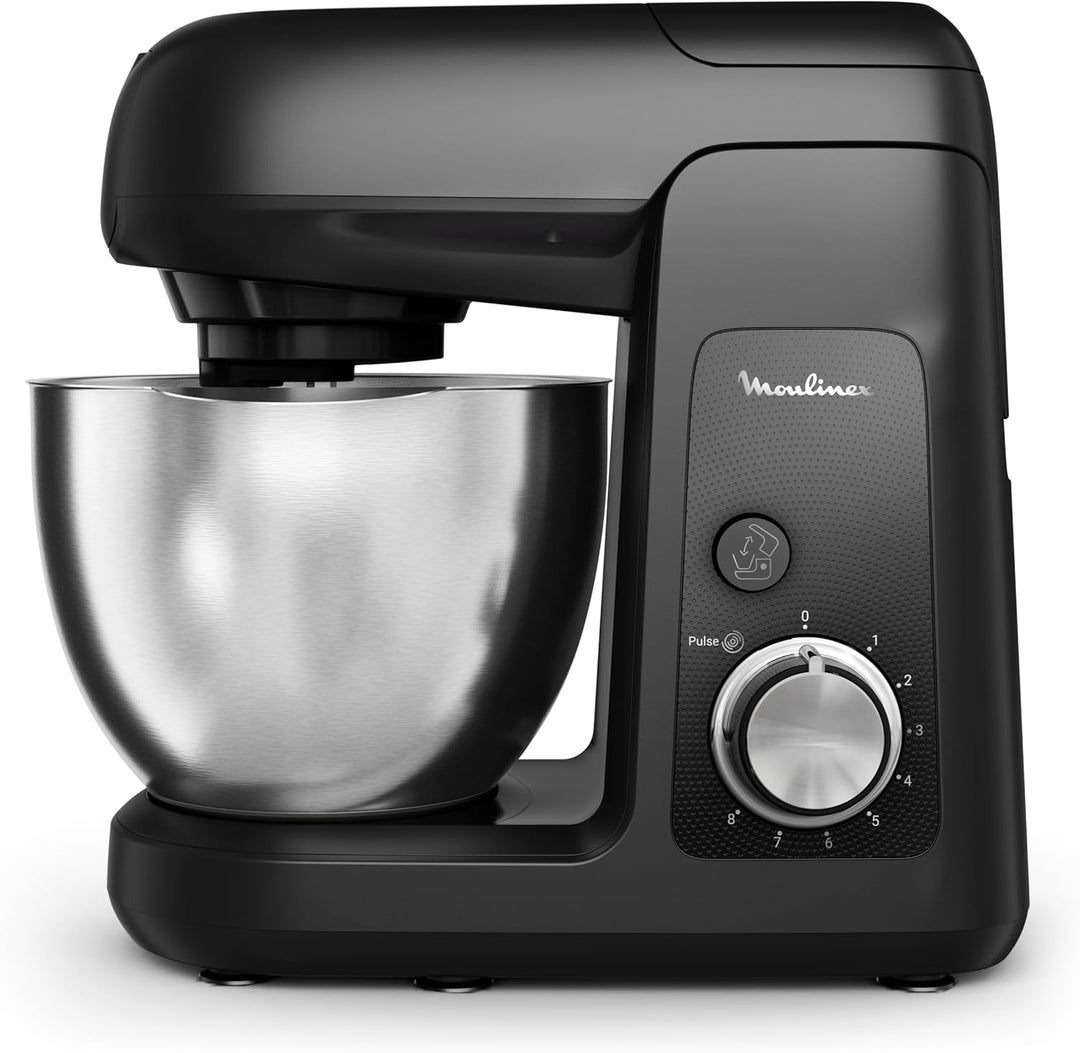 Moulinex Bake Partner Küchenmaschine, 1100 W, langlebige Leistung, BakeGood-Zubehör-Set, QA522810 Pl