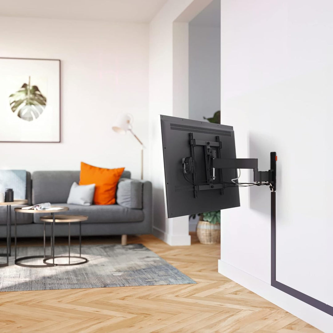 Vogel's Elite TVM 5645 Schwenkbare, ultradünne TV-Wandhalterung & TVA 6400 Medienbox-Halterung, Komp