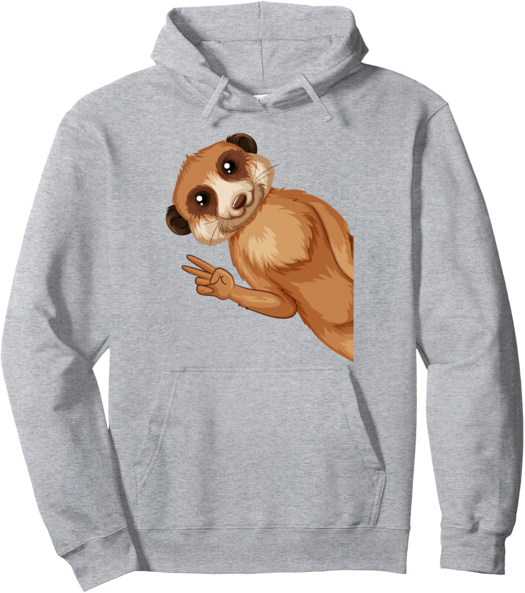 Erdmännchen Kinder Mädchen Jungen Pullover Hoodie