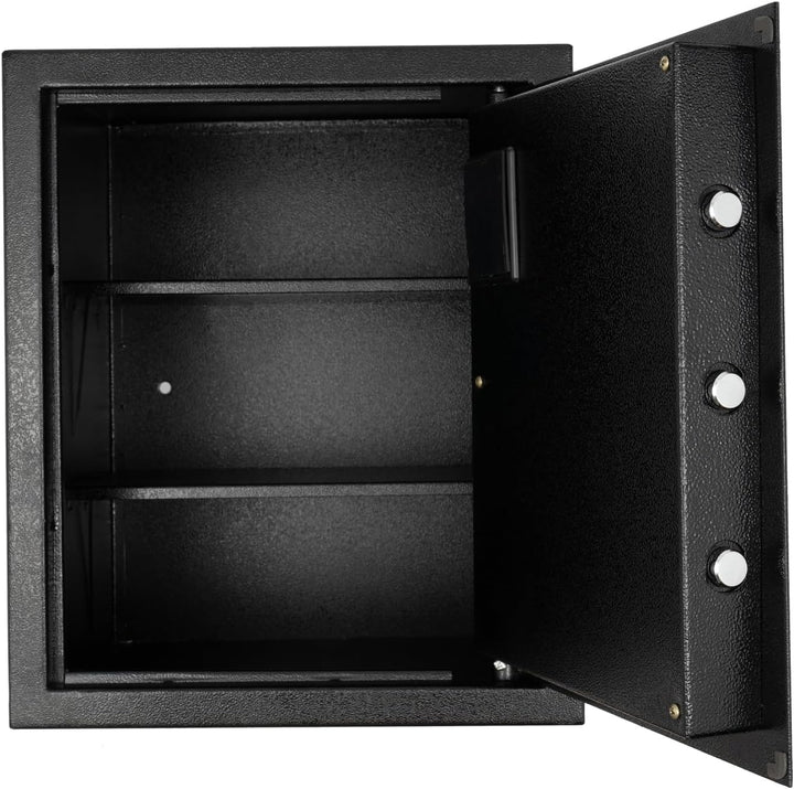 45L Safe Tresor Feuerfest Klein für Zuhause, Digitaler Tresor mit Herausnehmbares Regal & Alarmanlag