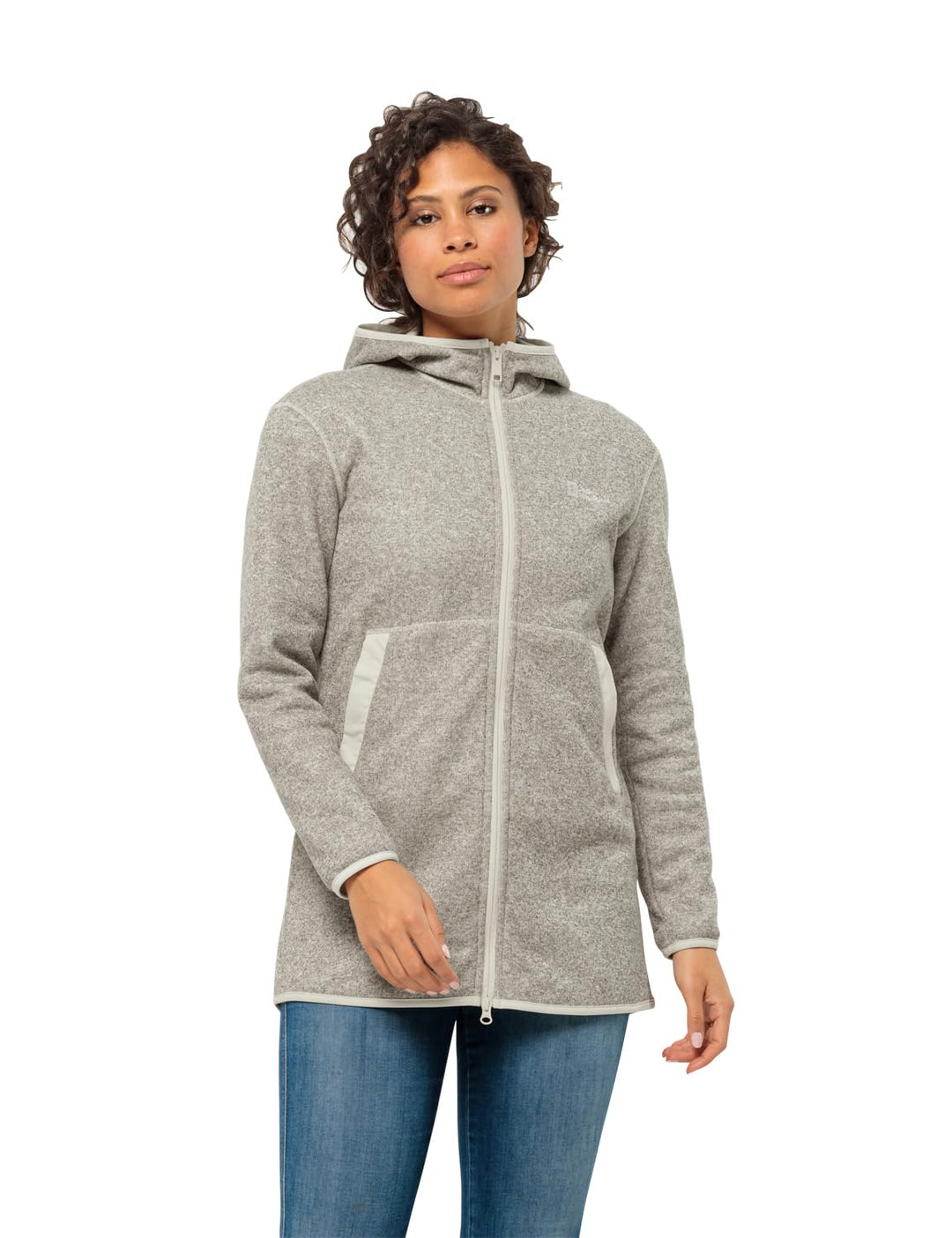 Jack Wolfskin Damen Tannenspur Coat W Fleece-Jacke XS Cotton White, XS Cotton White