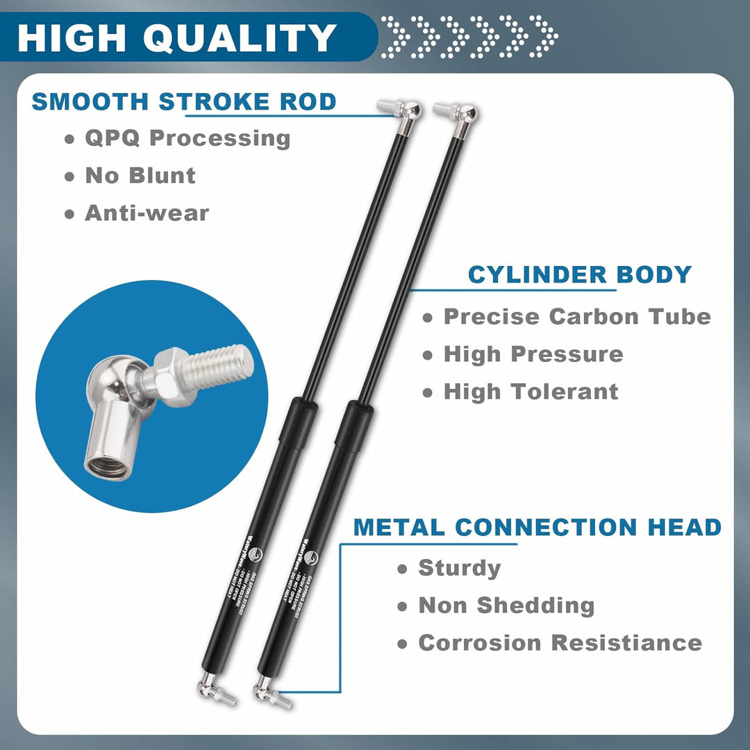 2Pcs 500MM 700N Universal Gasdruckfeder mit Kugelgelenkköpfen Kofferraum-gasfeder Gasdruckdämpfer fü