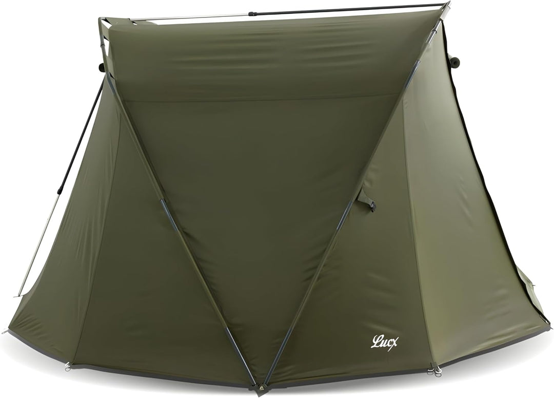 Lucx® Caracal Angelzelt 1 bis 2 Mann Bivvy 2 Personen Karpfenzelt Carp Dome Anglerzelt 295x290x165cm