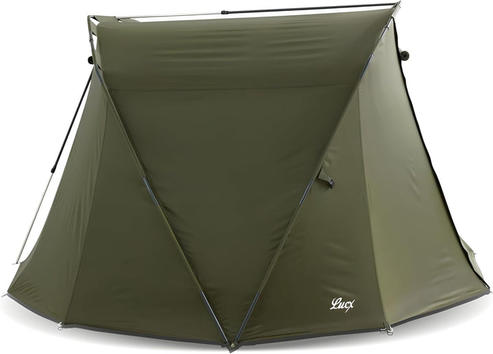 Lucx® Caracal Angelzelt 1 bis 2 Mann Bivvy 2 Personen Karpfenzelt Carp Dome Anglerzelt 295x290x165cm