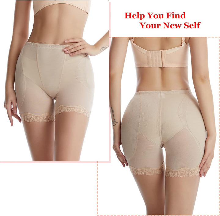 FEOYA Damen Butt Lifter Push-up Panties Miederslip mit Bauch-Weg-Effekt Miederpants String Mieder Bu