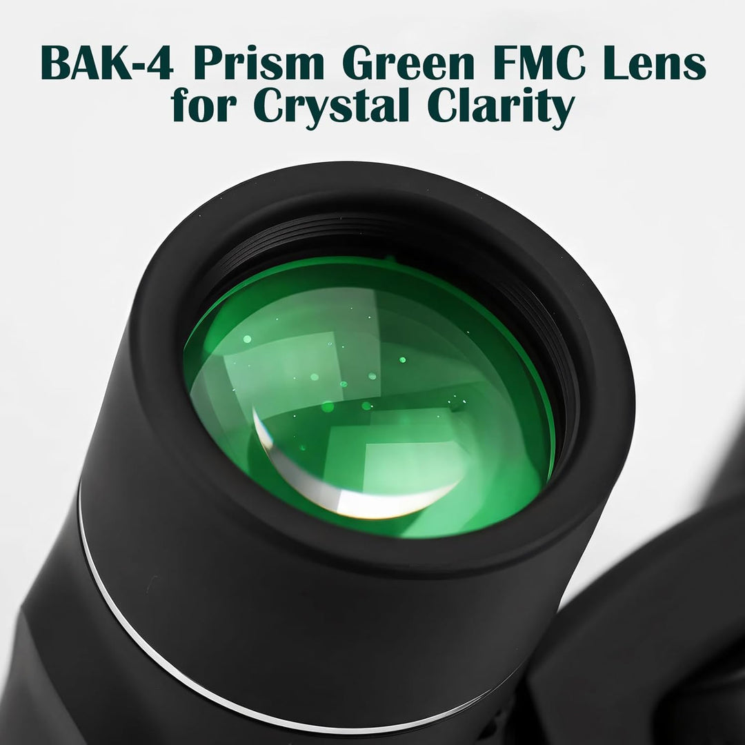 Kompaktes Fernglas, ultra-tragbar, faltbar, BAK-4-Prisma, grünes FMC-Objektiv, 8 x 21, Fernglas für