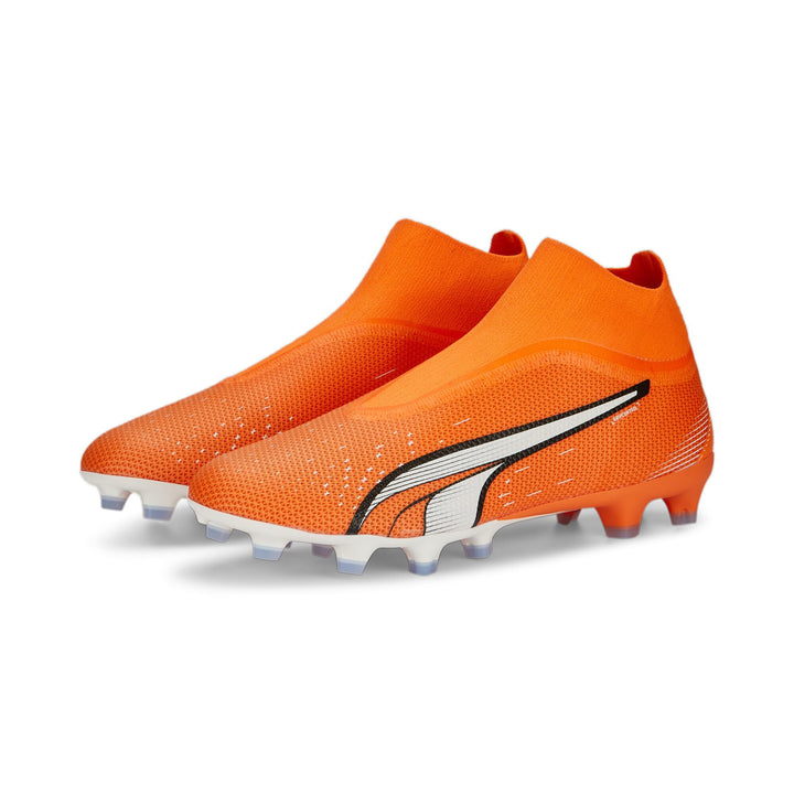 PUMA Herren Ultra Match+ Ll Fg/Ag Fussballschuh, 40.5 EU Ultraorange Puma Wei&amp;