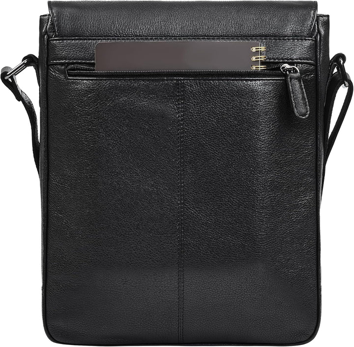 STILORD Ottavio Mittelgrosse Umhängetasche Herren Leder Hochformat Messenger Bag 13,3 Zoll Laptoptas