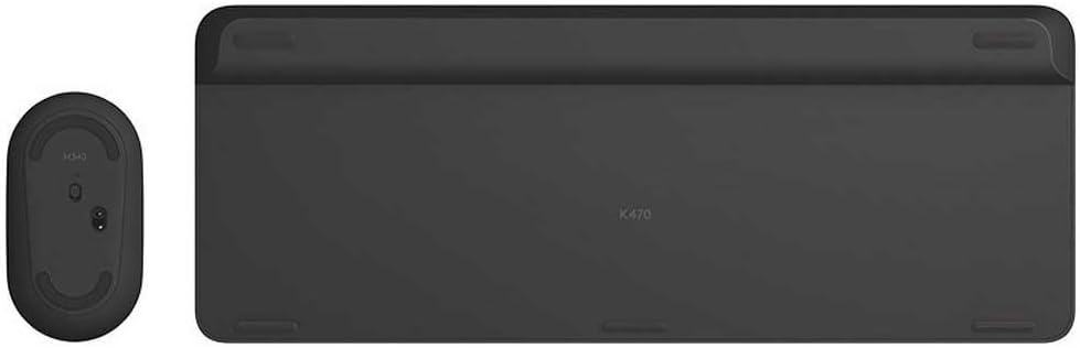 Logitech MK470 Slim Combo Kabelloses Tastatur-Maus-Set, 2.4 GHz Verbindung via Nano-USB-Empfänger, 1