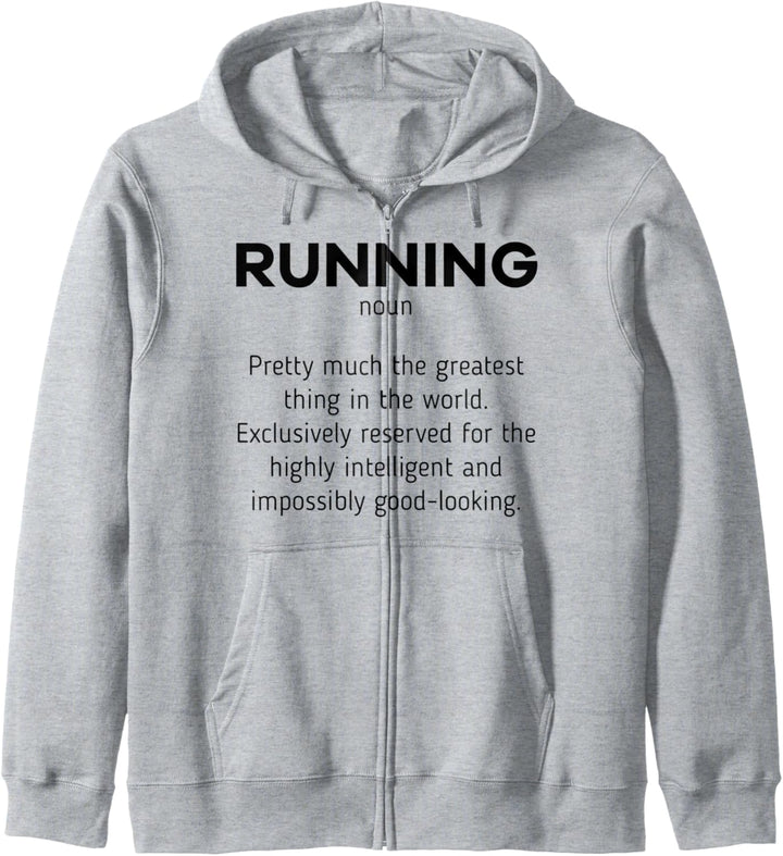 Laufen Definition Lustiges Marathon Läufer Jogger Geschenk Kapuzenjacke