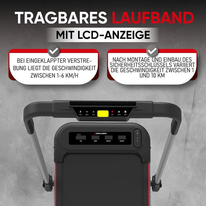 Elektrisches Laufband für den Heimgebrauch, klappbar, 1-2,5 PS, 12 voreingestellte Programme, LCD-Di