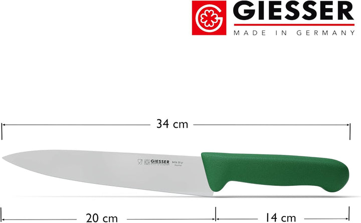 Giesser seit 1776 - Made in Germany - Tranchiermesser grün, Basic Green, Klinge 20 cm, rutschfest, s