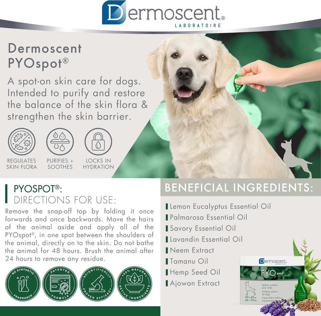 Dermoscent 920-7224 Pyospot 20kg-40kg für 4Pip Hunde