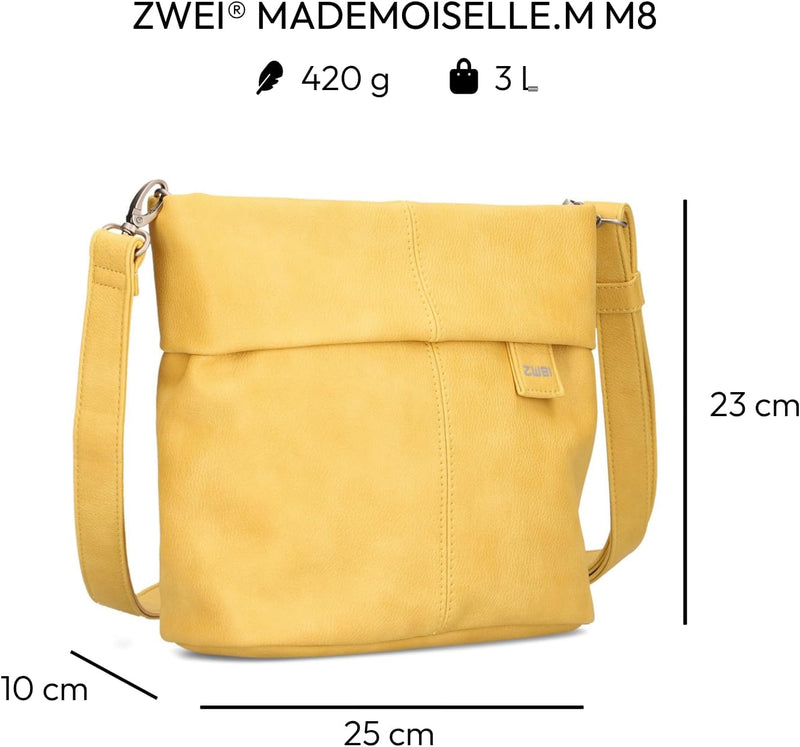 Zwei Damen Mademoiselle M8 Handbag Lemon, Lemon